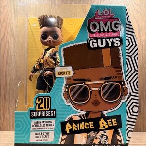 L.O.L. Surprise! OMG Guys Prince Bee Doll - Black and Gold